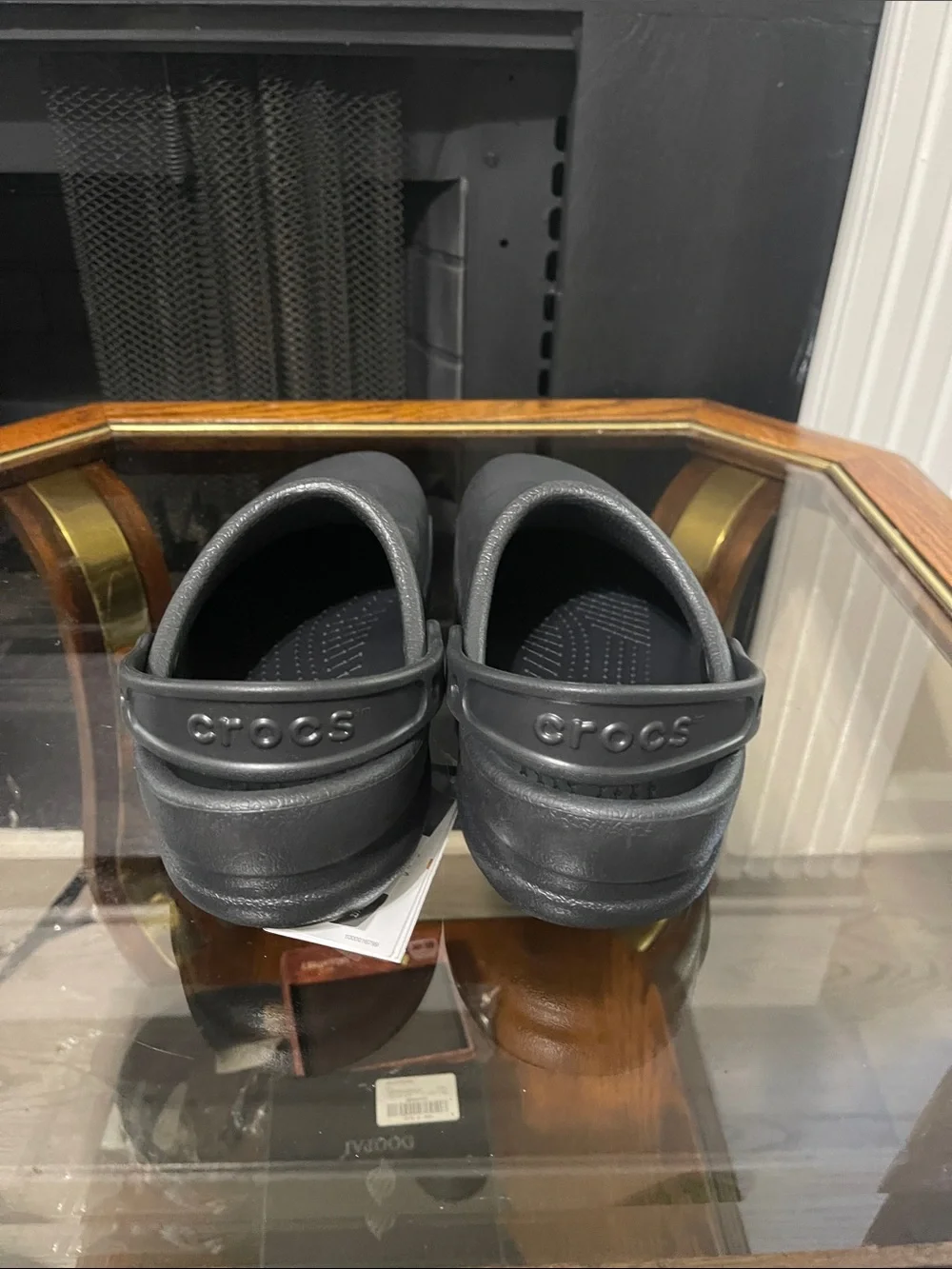 CROCS Men's Black Slip-On Clog with Pivoting Heel Strap